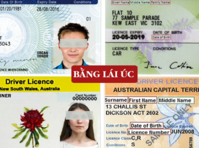 Đổi bằng lái xe Úc sang Việt Nam