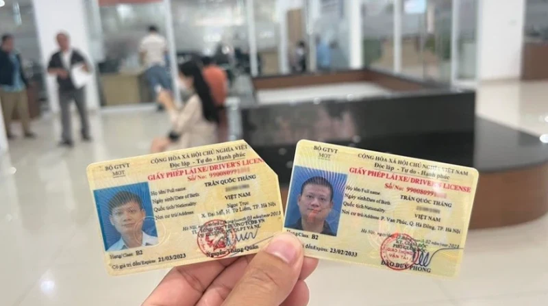 đổi bằng lái xe hết hạn
